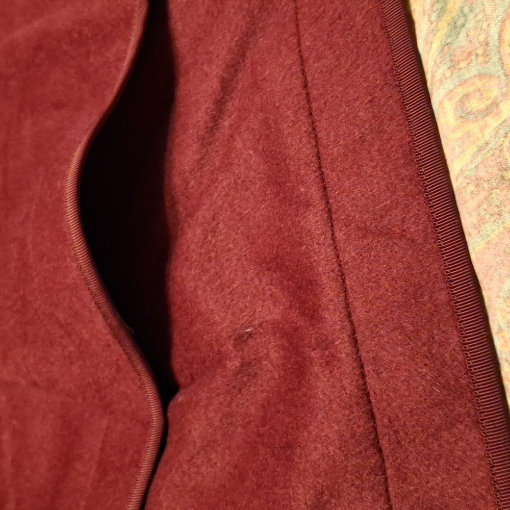 Lauren Ralph Lauren Deep Burgundy Velvet Pillow Shams